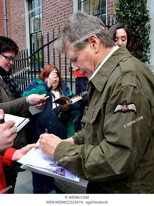 Wearing a green military coat Hollywood icon Ryan O'Neal seen leaving The Merrion Hotel, he's in Dublin for the Jameson Dublin International Film Festival