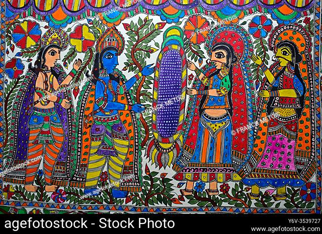 Madhubani painting Stock Photos and Images | agefotostock