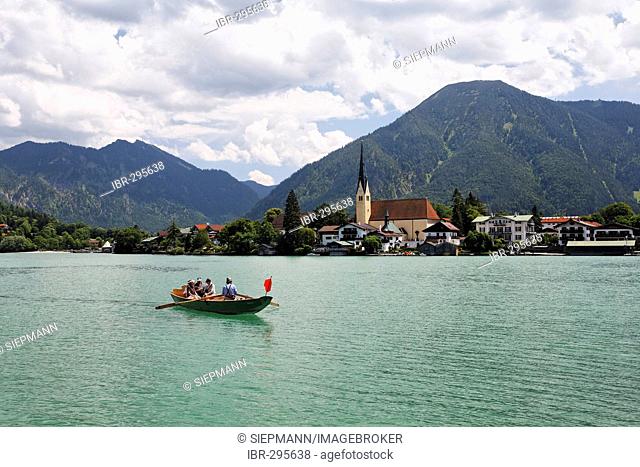 Lake Tegernsee, ferryboat Rottach-Egern, Upper Bavaria Germany