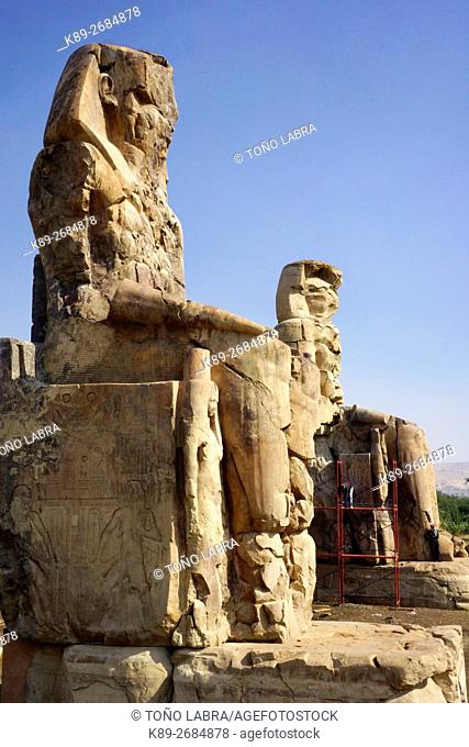 Memnon Colossus, Luxor, West Bank Egypt