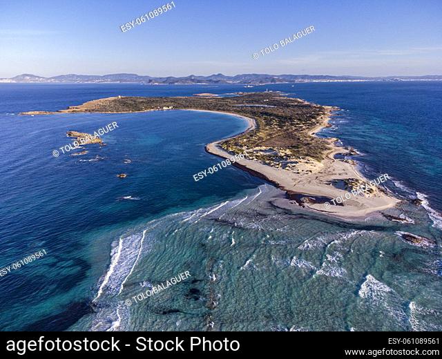 Espalmador Island, Estret des Pas, Es Trucadors , Formentera, Pitiusas Islands, Balearic Community, Spain