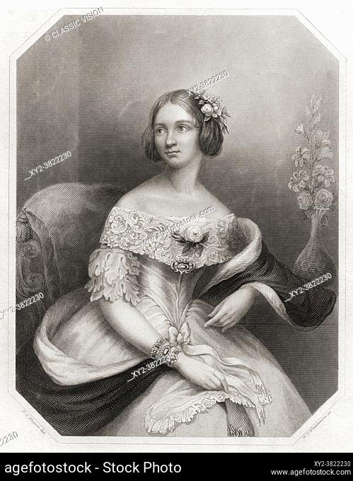 Jenny Lind, full name Johanna Maria Lind, 1820 - 1887. Swedish opera singer, known as the Swedish Nightingale, who was a sensation throughout Europe and the...
