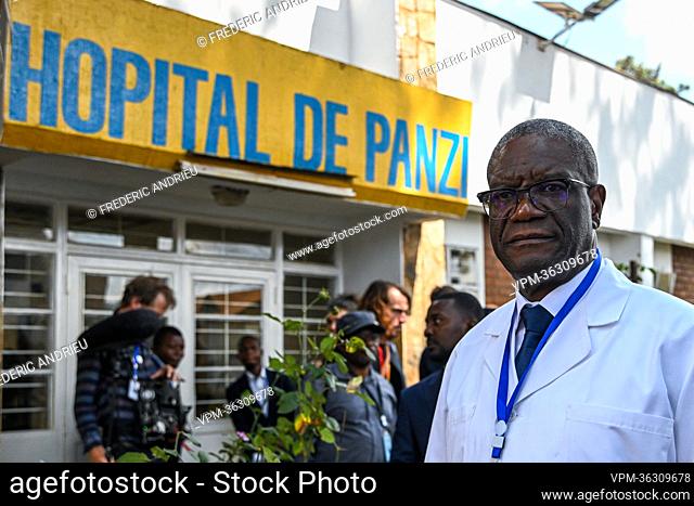 DRC Congo doctor Denis Mukwege pictured during a visit to the Panzi hospital, part of an official visit of the Belgian Royal couple to the Democratic Republic...