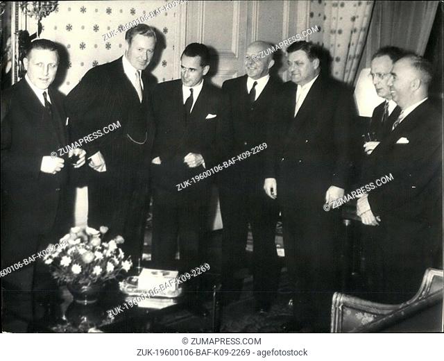 1958 - NATO s Defence Ministers in Paris M. Chaban-Delmas, the French Defence Minister, invited to dinner his NATO colleagues who took part in the meeting held...