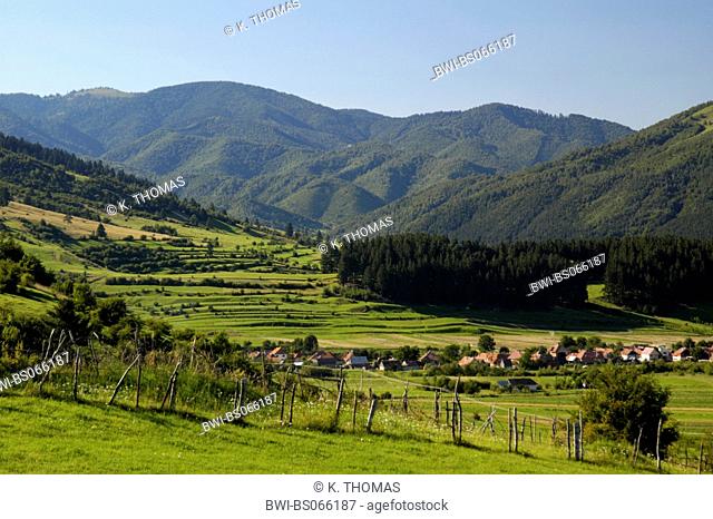 Zarnesti, idyllic landscape, Carpathian mountains, Romania, Transsilvania, Zarnesti