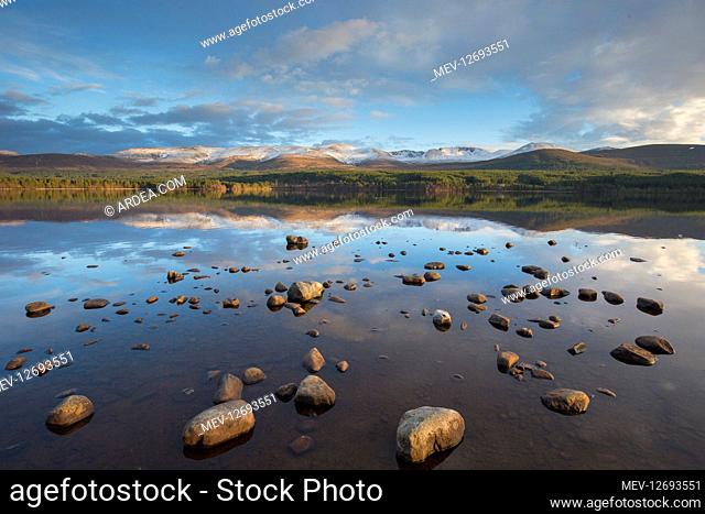 Loch Morlich and Cairngorm Mountains - Cairngorms National Park - Scotland, United Kingdom