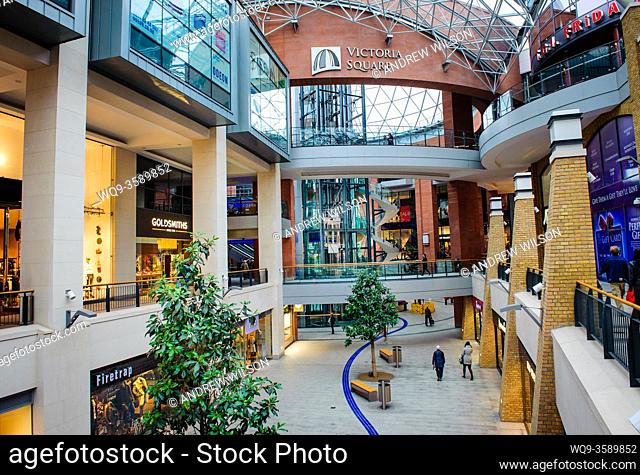 Victoria Square Shopping and Leisure Centre situated in the centre of Belfast, Northern Ireland