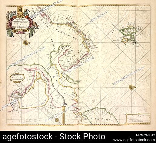 De zee custen van Ruslant, Laplant, Finmarcken, Spitsbergen en Nova Zemla ; De Reviere Dwina, ofte Reviere van Archangel