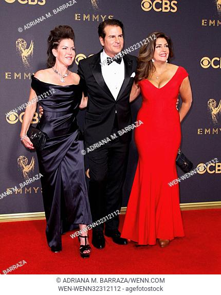 69th Emmy Awards held at the Microsoft Theatre L.A. LIVE - Arrivals Featuring: Kira Reed, Vincent De Paul Where: Los Angeles, California