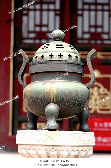 Ancient incense burner in Forbidden city