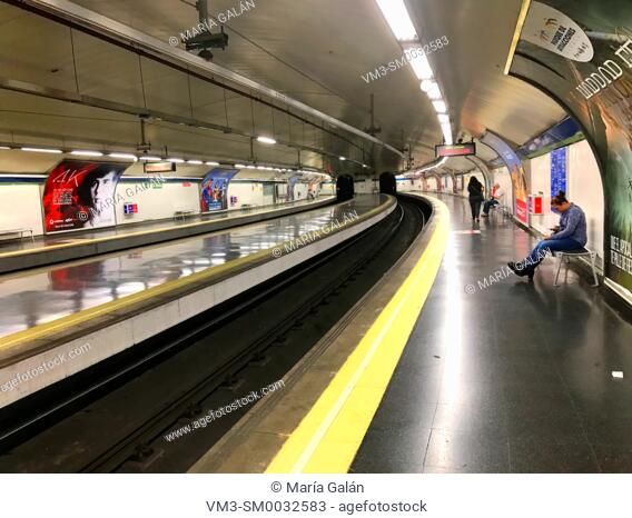 Carabanchel Metro station. Madrid, Spain