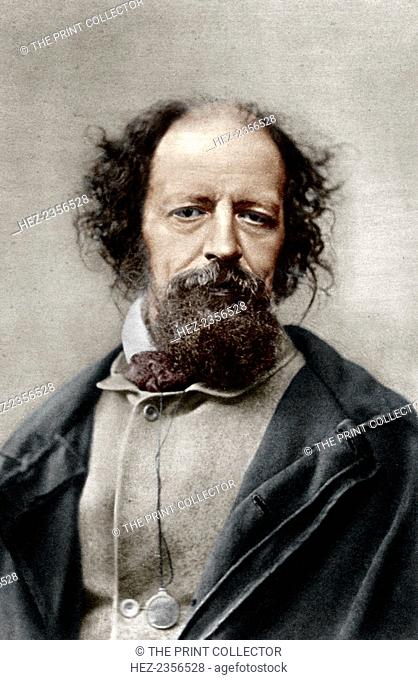 Alfred, Lord Tennyson, Poet Laureate of the United Kingdom, c1867. Tennyson (1809-1892) was born at Somersby, Lincolnshire
