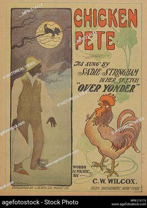 Chicken Pete Additional title: For I do love chicken pie. [first line of chorus] Additional title: Lookey hay'r mistah chicken, I'se after you