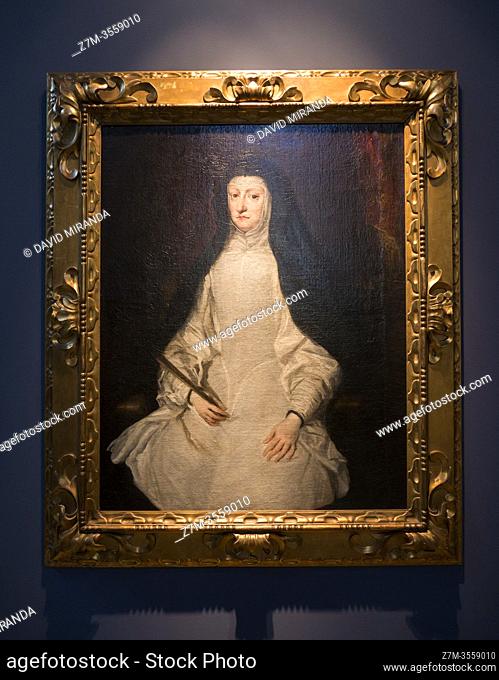 Retrato de Mariana de Austria (Juan Carreño de Miranda). Museo Diocesano de Arte Sacro. Catedral de María Inmaculada (Catedral Nueva). Vitoria. Ã