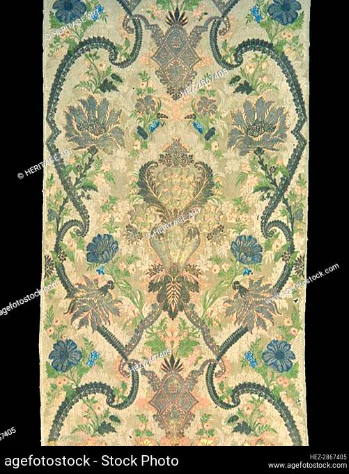 Panel (formerly a Curtain from a Sedan Chair), France, c. 1720. Creator: Unknown