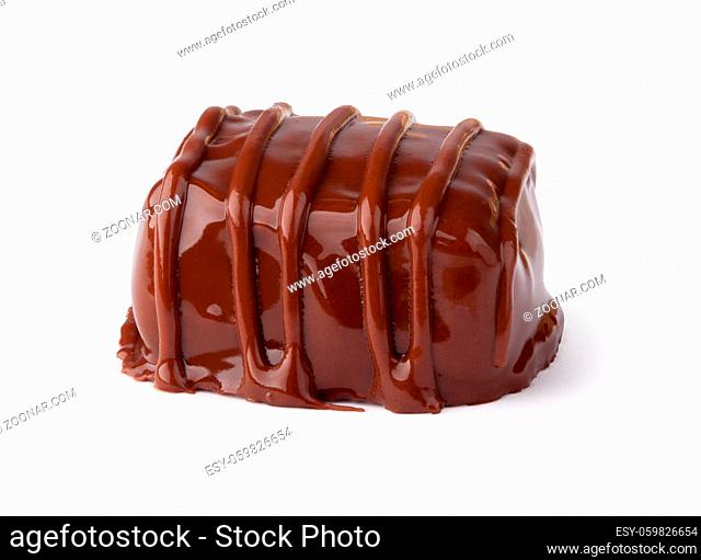 Chocolate candy isolated on white background