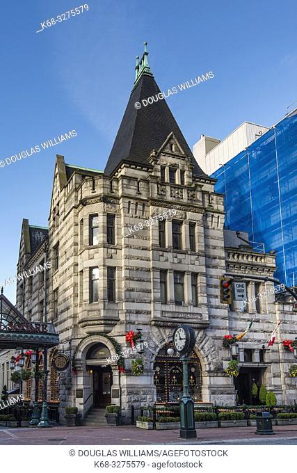 Historic building in downtown Victoria, BC, Canada