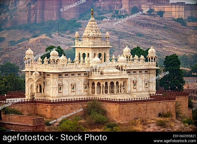 Jaswant Thada is a cenotaph located in Jodhpur, in the Indian state of Rajasthan. Jaisalmer Fort is situated in the city of Jaisalmer