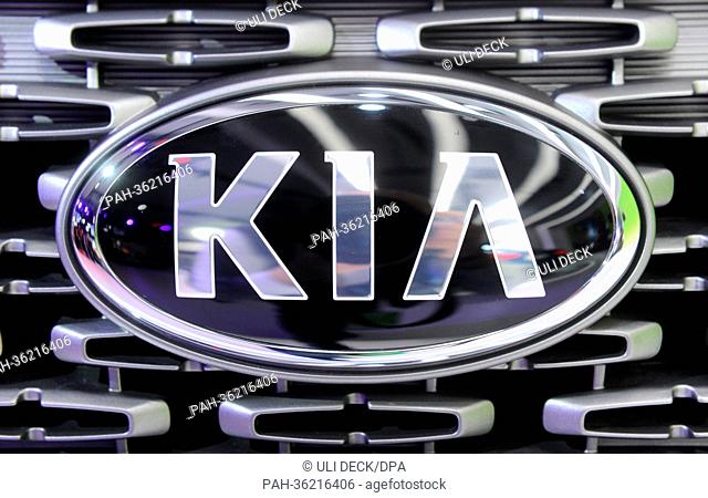 The Kia logo is pictured at the North American International Auto Show (NAIAS) takes place in Detroit (Michigan), United States, 14 January 2013