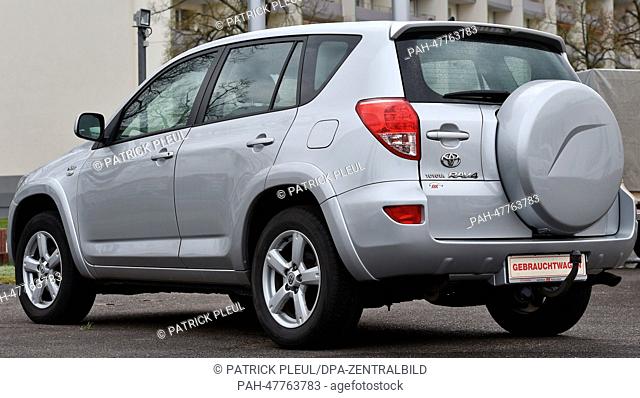 View of a used Toyota RAV4 car built 2006 in Fuerstenwalde, Germany, 09 April 2014. According to media reports on 09 April 2014