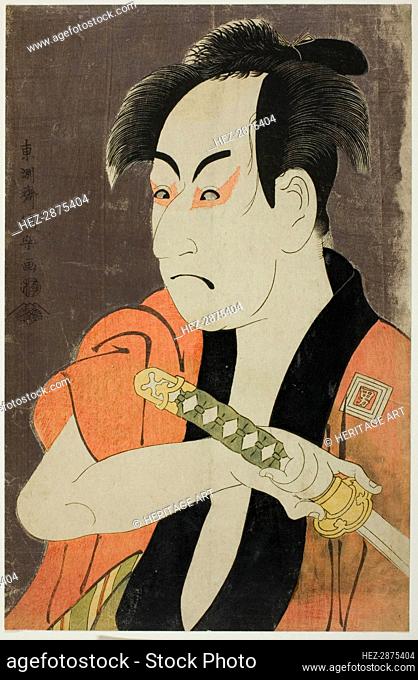 The actor Ichikawa Omezo as the manservant Ippei, 1794. Creator: Tôshûsai Sharaku