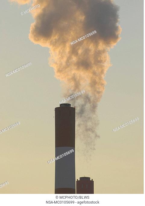 chimney with factory fumes