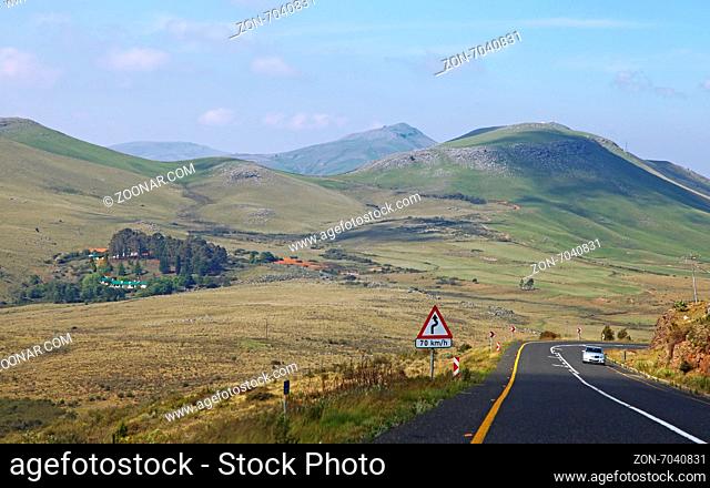 Landschaft am berühmten Long Tom Pass, Mpumalanga, Südafrika, landscape at famous Long Tom Pass, South Africa