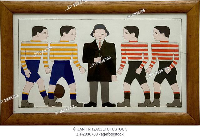 'footballers' from bart van der leck, 1913