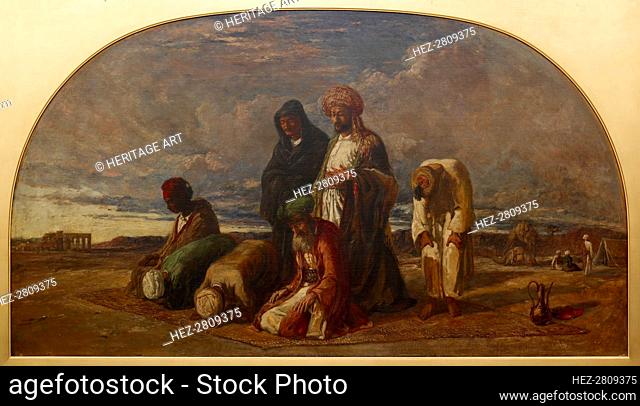 Prayers in the Desert, 1840-1849. Creator: William James Muller