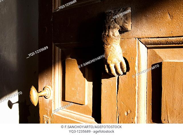 Door knocker, La Correria, Castro Urdiales, Cantabria, Spain