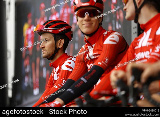 Belgian Tiesj Benoot of Team Sunweb pictured during the fifth stage of the 78th edition of Paris-Nice cycling race, from Gannat to La Cote-Saint-Andre (227 km)