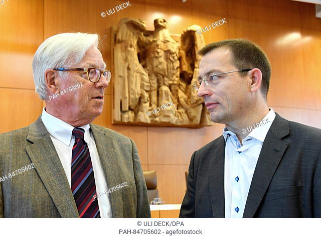 Roman Huber, complainant and Managing Executive of the Federal Committee of the association ""Mehr Demokratie"" (lt. ""More Democracy"") and Thilo Bode