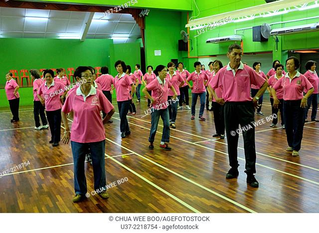 Night exercise at Sg. Maong Community Hall, Kuching, Sarawak, Malaysia