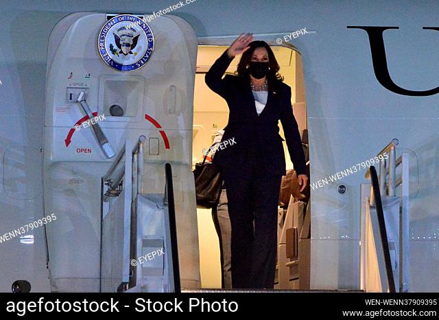 MEXICO CITY, MEXICO - JUNE 7: Vice President of the United States, Kamala Harris, arriving at Mexico City Airport to meet with Mexican President Andres Manuel...