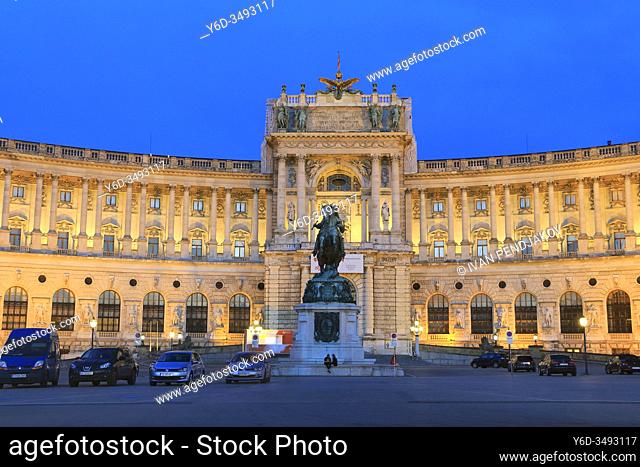 Hofburg Palace at Dusk, Vienna, Austria