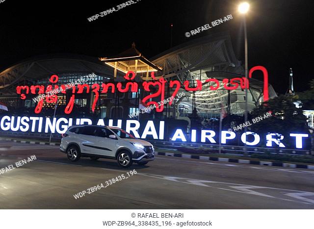 BALI - AUG 08 2019:Ngurah Rai International Airport Bali Indonesia, world's third best airport (with 15-25 million passengers each year)