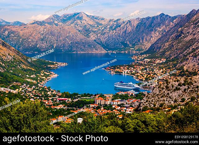 Kotor Bay - Montenegro - nature and architecture background