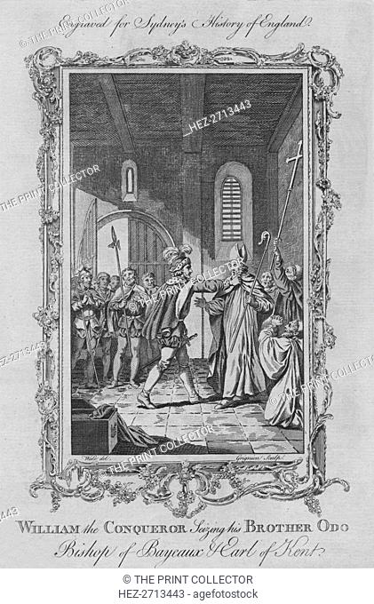 'William the Conqueror seizing his Brother Odo, Bishop of Bayeaux & Earl of Kent', 1773. Creator: Charles Grignion;Grignion