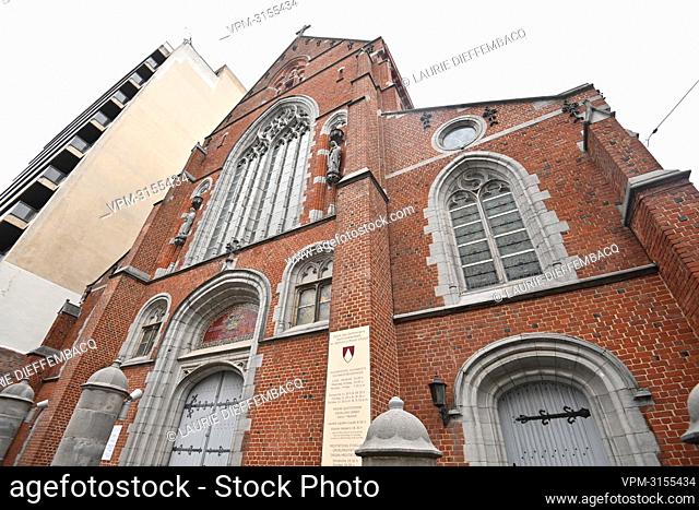 Illustration picture shows the 'Eglise des Dominicains - Dominicanenkerk' in Brussels, Monday 13 December 2021. An organ concert by Swedish artist Anna Von...