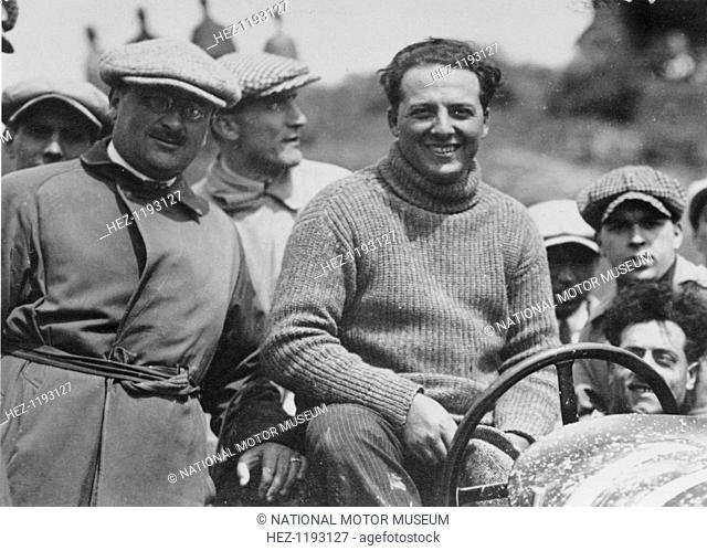 Giulio Masetti, 1922. Seen here behind the wheel of his car, Count Giulio Masetti was the winner of the Targa Florio race in Sicily in 1921 and 1922