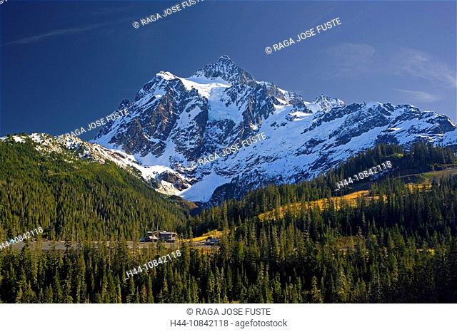 USA, America, United States, North America, Washington State, Mount Shuksan, October 2007, North America, Mount Baker