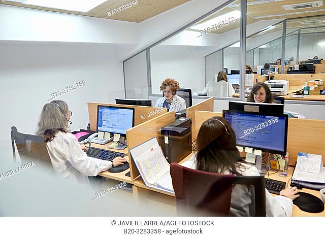 ICC, Integrated Call Center, CIAT, Centro Integrado de Atención Telefónica, Hospital Donostia, San Sebastian, Gipuzkoa, Basque Country, Spain