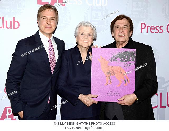 Robert Kovacik, Angela Lansbury and David Michaels attends The Los Angeles Press Honors Angela Lansbury, Chelsea Handler and Diane Warren at the Millennium...