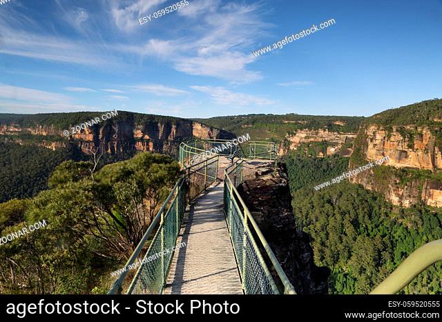 A small narrow bridge helps your traverse the narrow precipice with safety to one of the lookout posts.  A further steep ladder takes you down onto a lower...