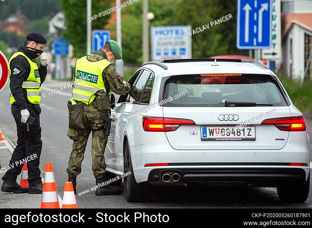 The border crossing Dolni Dvoriste between Austria and Czech Republic, May 26, 2020. Only random checks along the Czech borders with Austria and Germany will be...