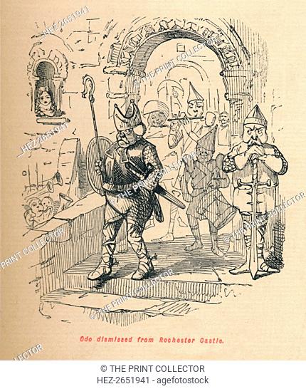 'Odo dismissed from Rochester Castle', c1860, (c1860). Odo Earl of Kent (died 1097), Bishop of Bayeux, and the half-brother of William the Conqueror
