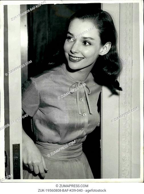 Aug. 08, 1956 - 18 year old Broadway actress arrives in London with a mission: Actress Susan Strasberg, aged 18 flew to London from New York yesterday...