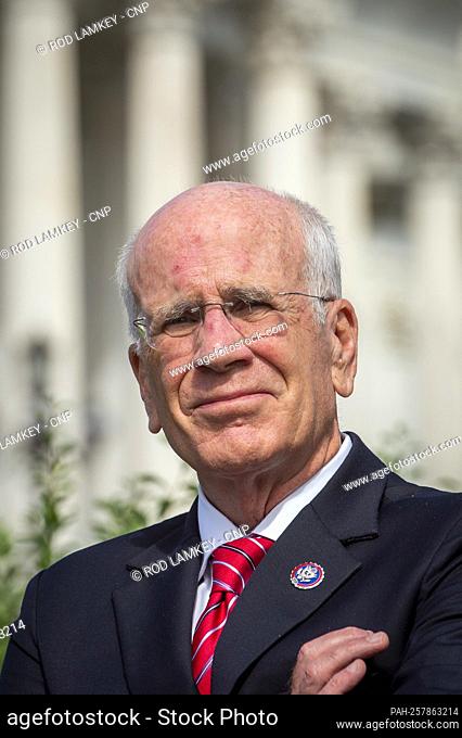 United States Representative Peter Welch (Democrat of Vermont) attends a press conference to introduce the Two-State Solution Act