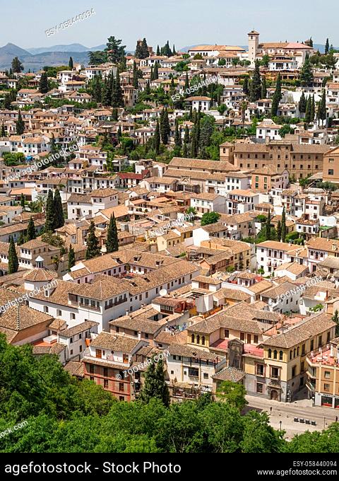 GRANADA, ANDALUCIA/SPAIN - MAY 7 : View of Granada in Andalucia Spain on May 7, 2014