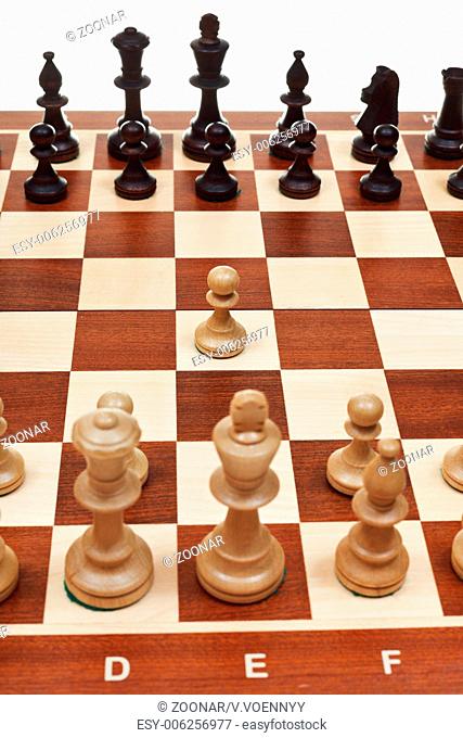 first move pawn on chessboard